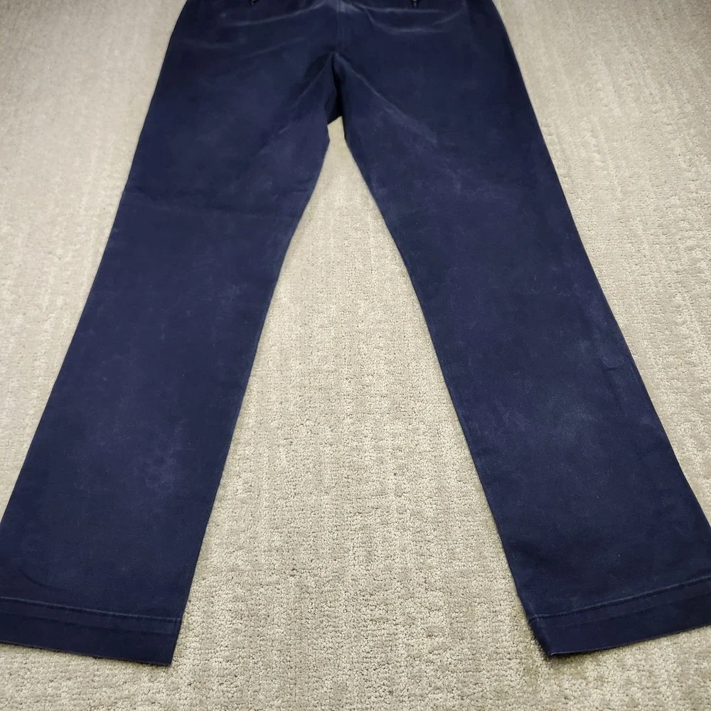 Banana Republic Pants Men 34x32 Aiden Chino Straight Leg Fit Cotton‎ Navy Blue